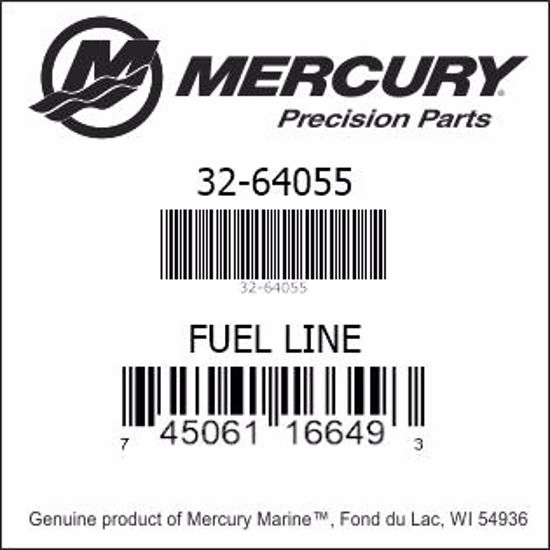 Bar codes for Mercury Marine part number 32-64055