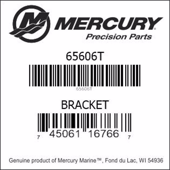 Bar codes for Mercury Marine part number 65606T
