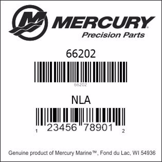 Bar codes for Mercury Marine part number 66202