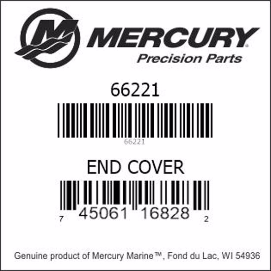 Bar codes for Mercury Marine part number 66221