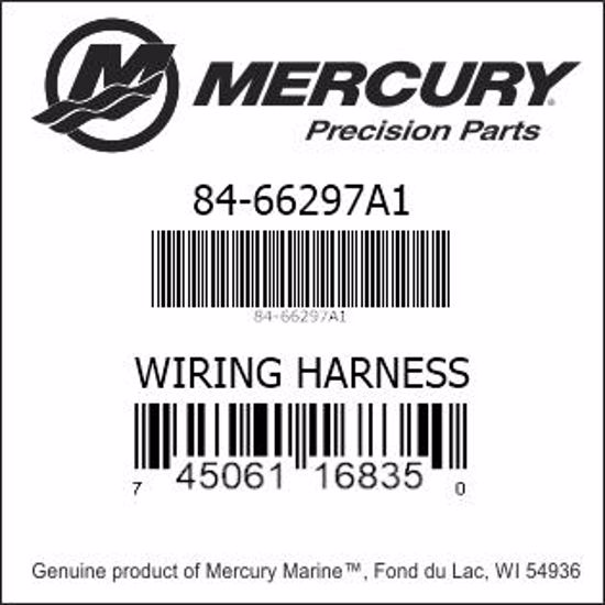 Bar codes for Mercury Marine part number 84-66297A1