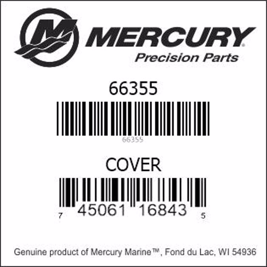 Bar codes for Mercury Marine part number 66355