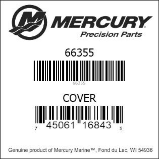 Bar codes for Mercury Marine part number 66355