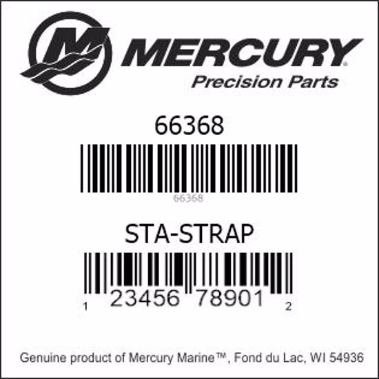 Bar codes for Mercury Marine part number 66368