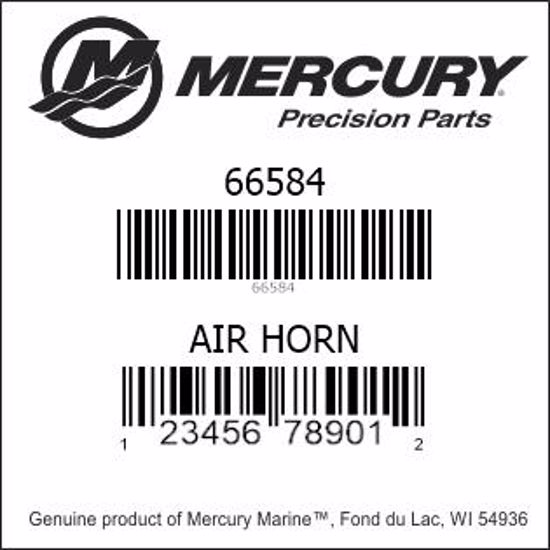 Bar codes for Mercury Marine part number 66584