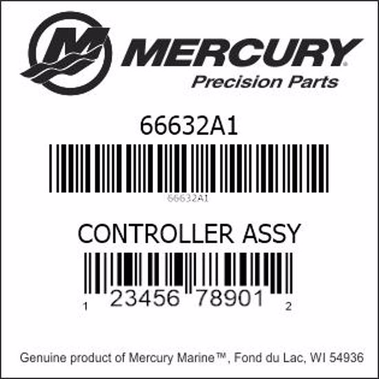 Bar codes for Mercury Marine part number 66632A1