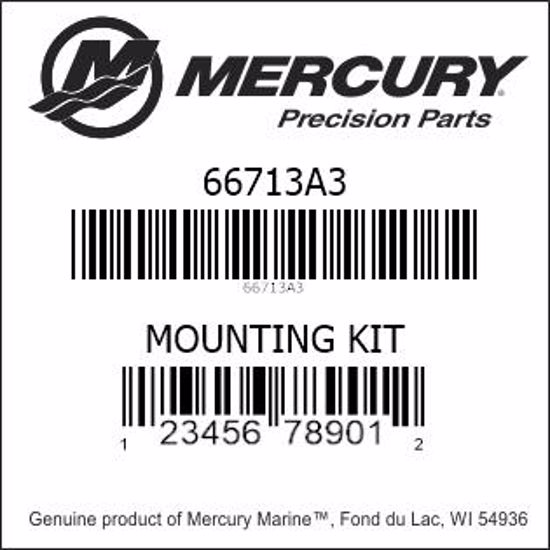 Bar codes for Mercury Marine part number 66713A3
