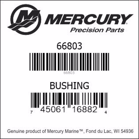 Bar codes for Mercury Marine part number 66803