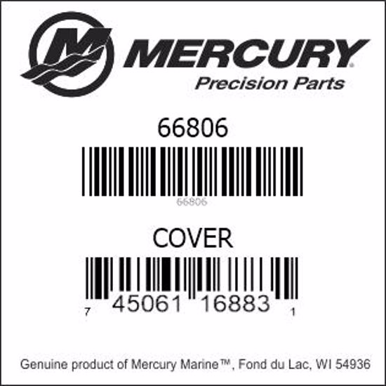 Bar codes for Mercury Marine part number 66806