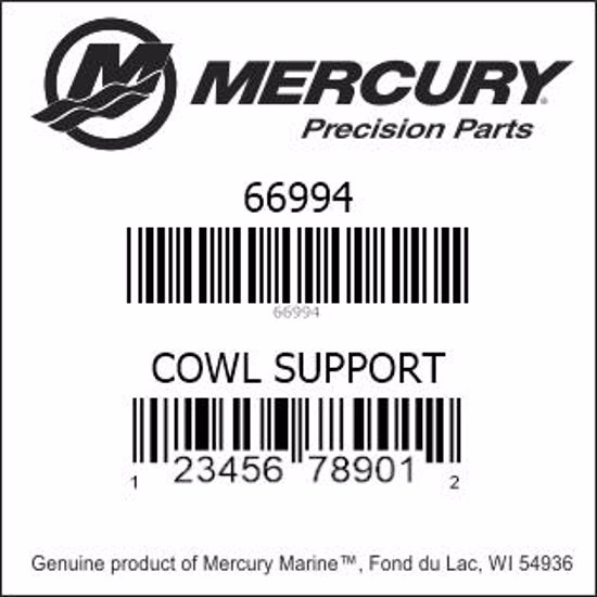 Bar codes for Mercury Marine part number 66994