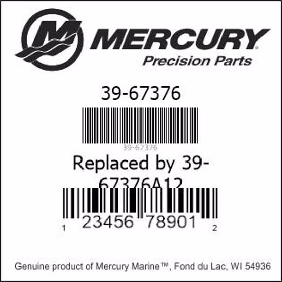 Bar codes for Mercury Marine part number 39-67376
