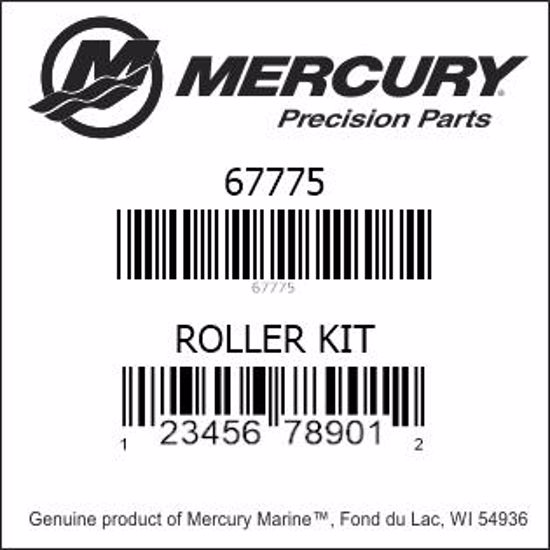 Bar codes for Mercury Marine part number 67775