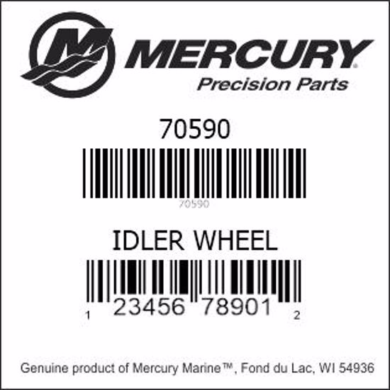 Bar codes for Mercury Marine part number 70590