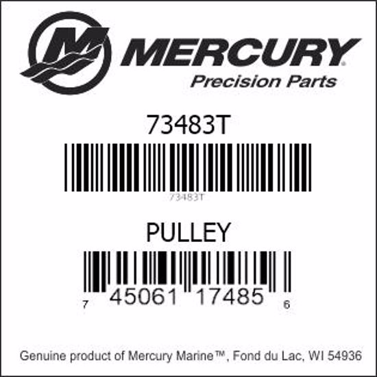 Bar codes for Mercury Marine part number 73483T