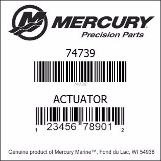 Bar codes for Mercury Marine part number 74739