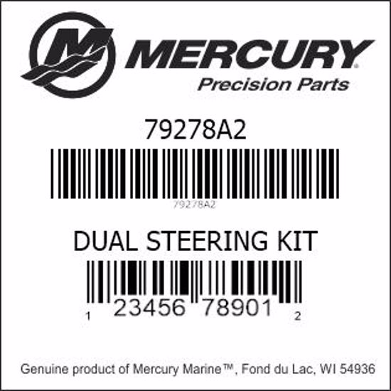 Bar codes for Mercury Marine part number 79278A2