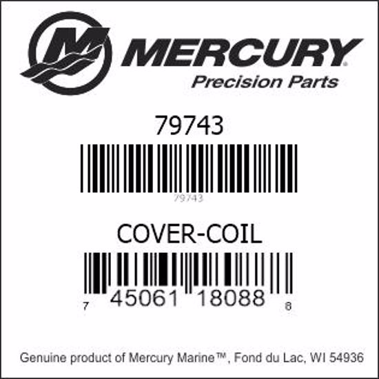 Bar codes for Mercury Marine part number 79743