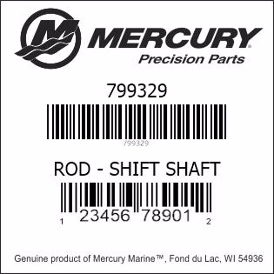 Bar codes for Mercury Marine part number 799329