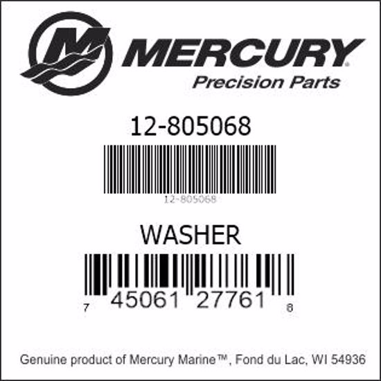 Bar codes for Mercury Marine part number 12-805068