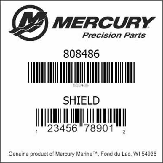 Bar codes for Mercury Marine part number 808486