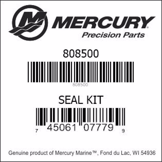 Bar codes for Mercury Marine part number 808500