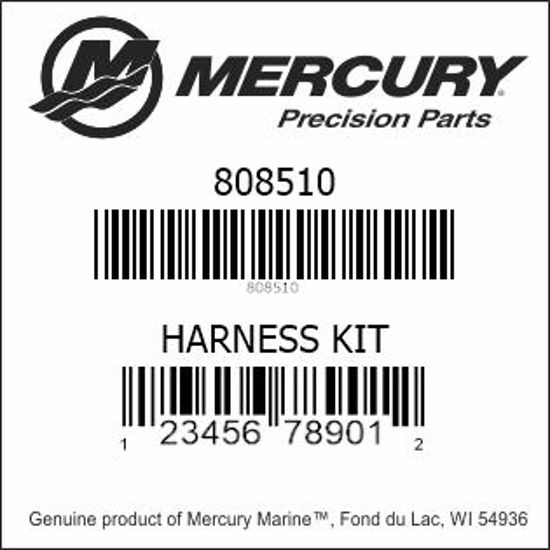 Bar codes for Mercury Marine part number 808510