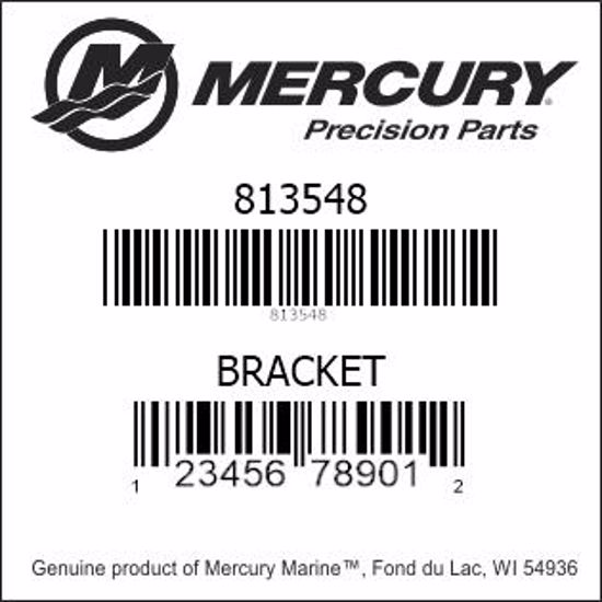Bar codes for Mercury Marine part number 813548