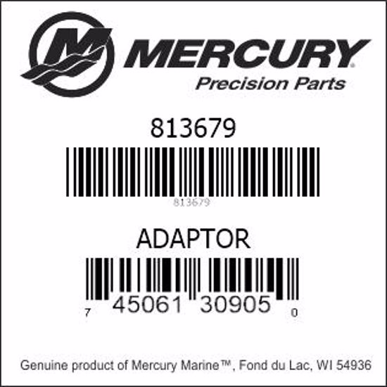 Bar codes for Mercury Marine part number 813679