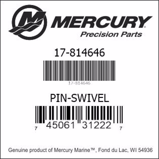 Bar codes for Mercury Marine part number 17-814646