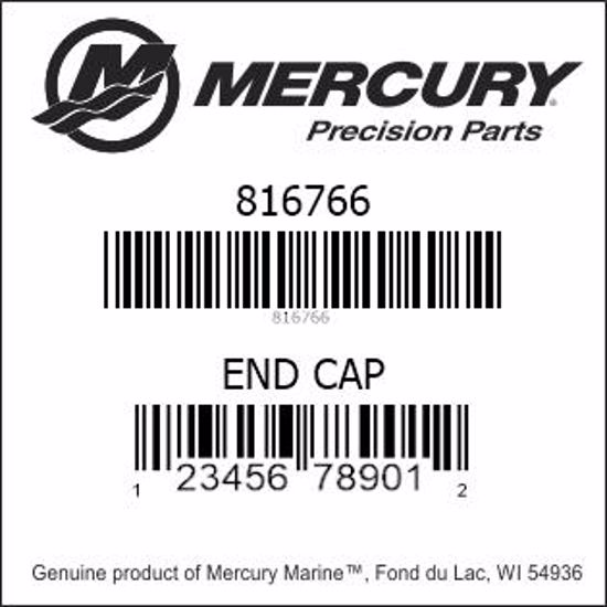 Bar codes for Mercury Marine part number 816766