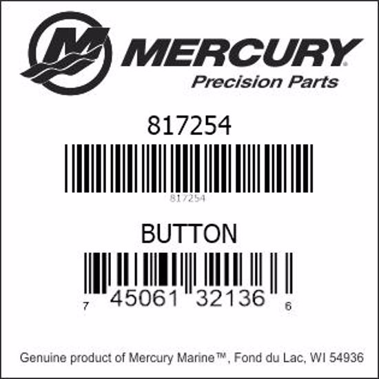 Bar codes for Mercury Marine part number 817254