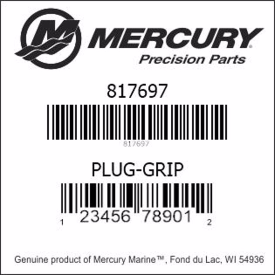 Bar codes for Mercury Marine part number 817697