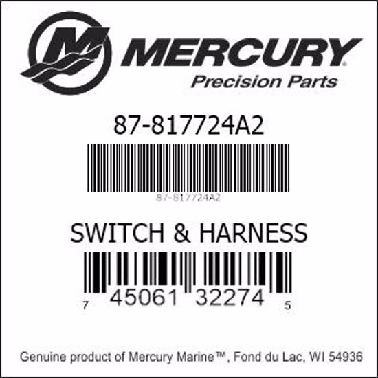 Bar codes for Mercury Marine part number 87-817724A2