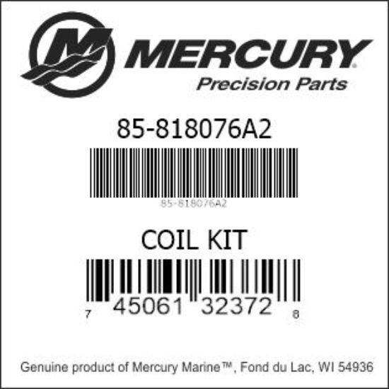 Bar codes for Mercury Marine part number 85-818076A2
