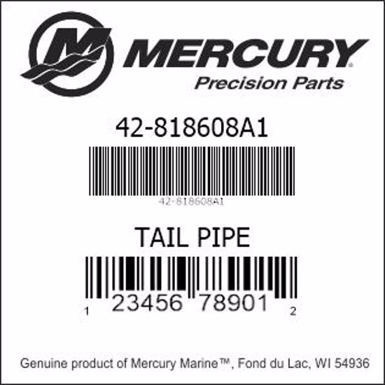 Bar codes for Mercury Marine part number 42-818608A1