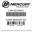 Mercury Marine part number 1484-821596A1 CLAMP BRACKET KIT Bar codes for Mercury Marine part number 1484-821596A1