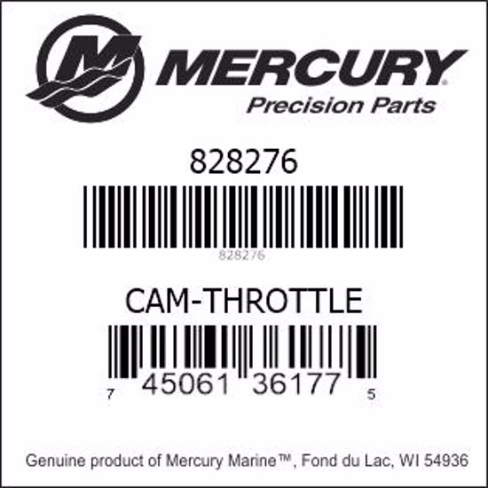 Bar codes for Mercury Marine part number 828276