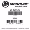 Bar codes for Mercury Marine part number 26-828626