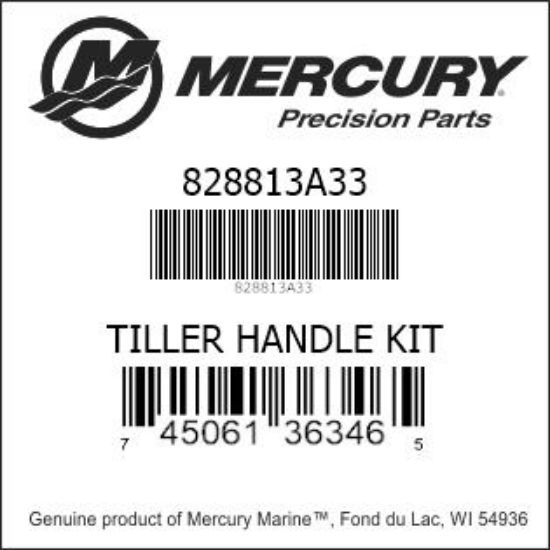 Bar codes for Mercury Marine part number 828813A33