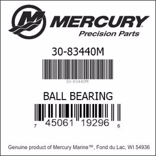 Bar codes for Mercury Marine part number 30-83440M