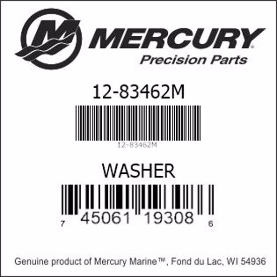 Bar codes for Mercury Marine part number 12-83462M