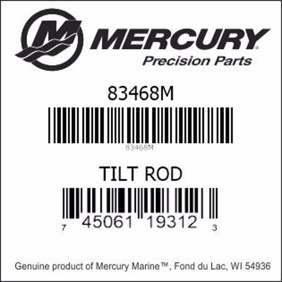 Bar codes for Mercury Marine part number 83468M