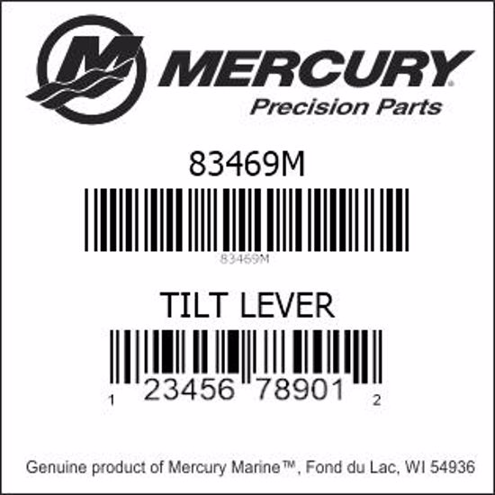Bar codes for Mercury Marine part number 83469M