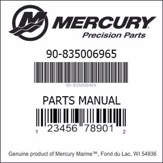 Bar codes for Mercury Marine part number 90-835006965