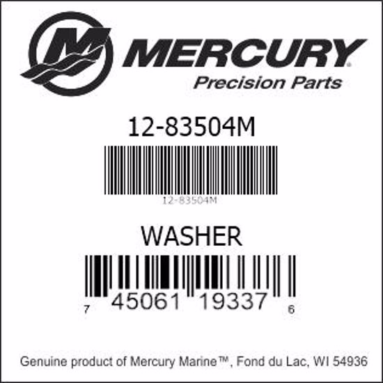 Bar codes for Mercury Marine part number 12-83504M
