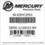 Mercury Marine part number 48-835472PD1 DEMO 13.00X19 RH Bar codes for Mercury Marine part number 48-835472PD1