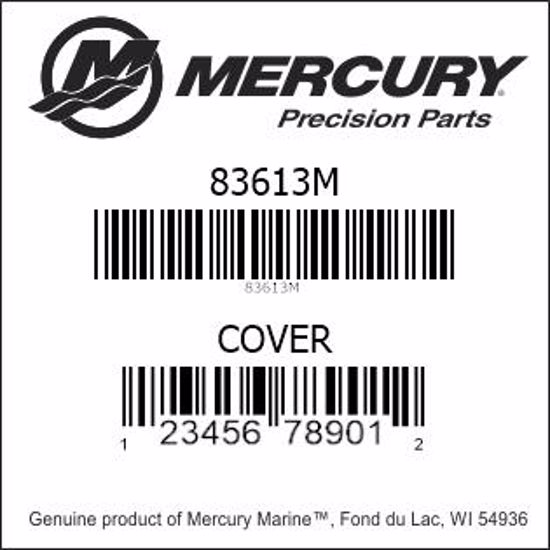 Bar codes for Mercury Marine part number 83613M