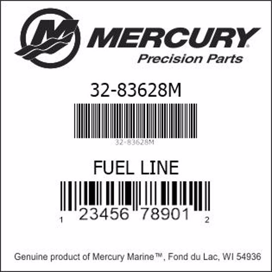 Bar codes for Mercury Marine part number 32-83628M