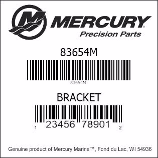 Bar codes for Mercury Marine part number 83654M