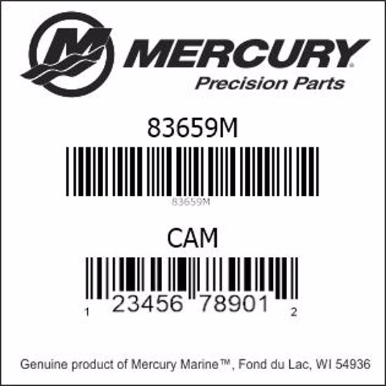 Bar codes for Mercury Marine part number 83659M